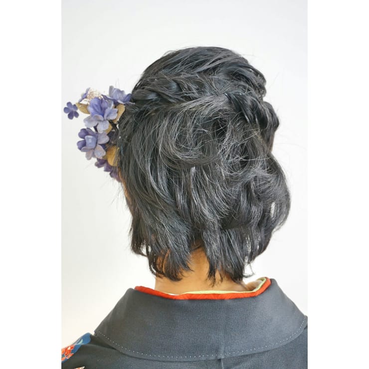卒業式ヘア 清楚な黒髪ショートヘア袴スタイル Felicita Hair Design 緑地公園店 フェリシータ のヘアスタイル 美容院 美容室を予約するなら楽天ビューティ