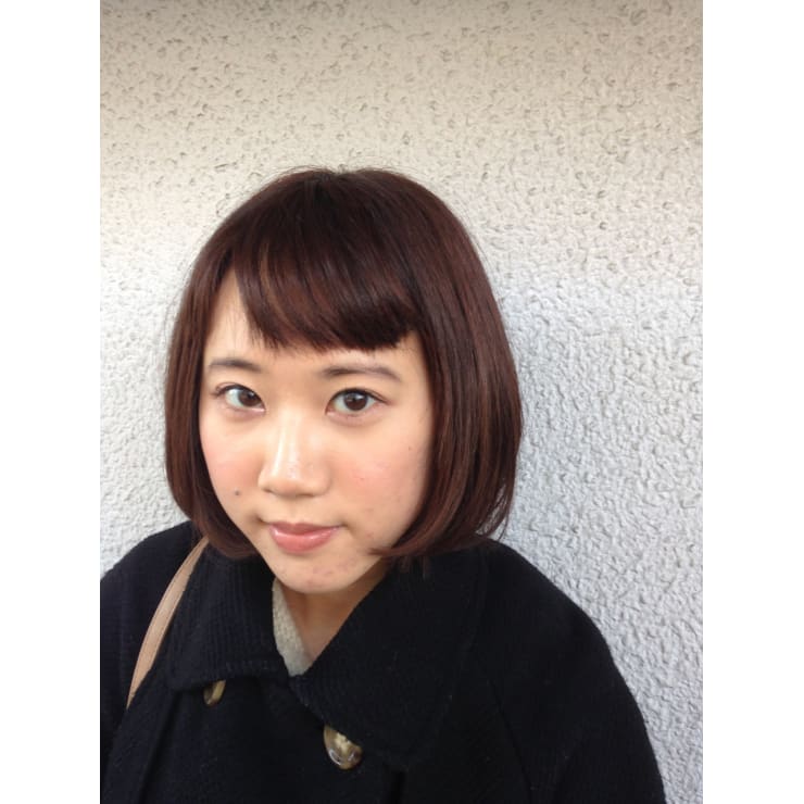 下し流し前髪 クラシカルなマッシュボブ Felicita Hair Design 緑地公園店 フェリシータ のヘアスタイル 美容院 美容室を予約するなら楽天ビューティ
