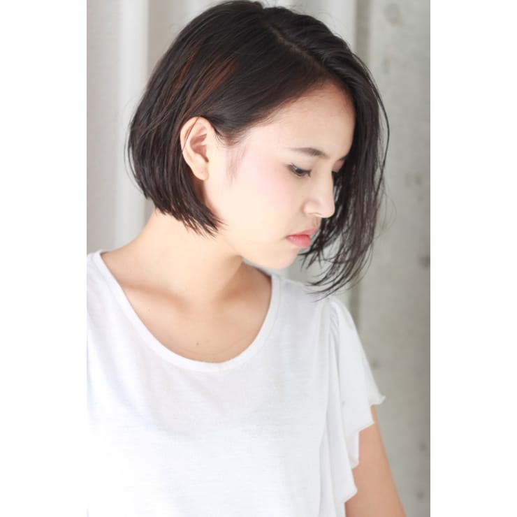 水原希子さん風 モードボブ Door Bell Hair Living ドアベルヘアーリビング のヘアスタイル 美容院 美容室を予約するなら楽天ビューティ