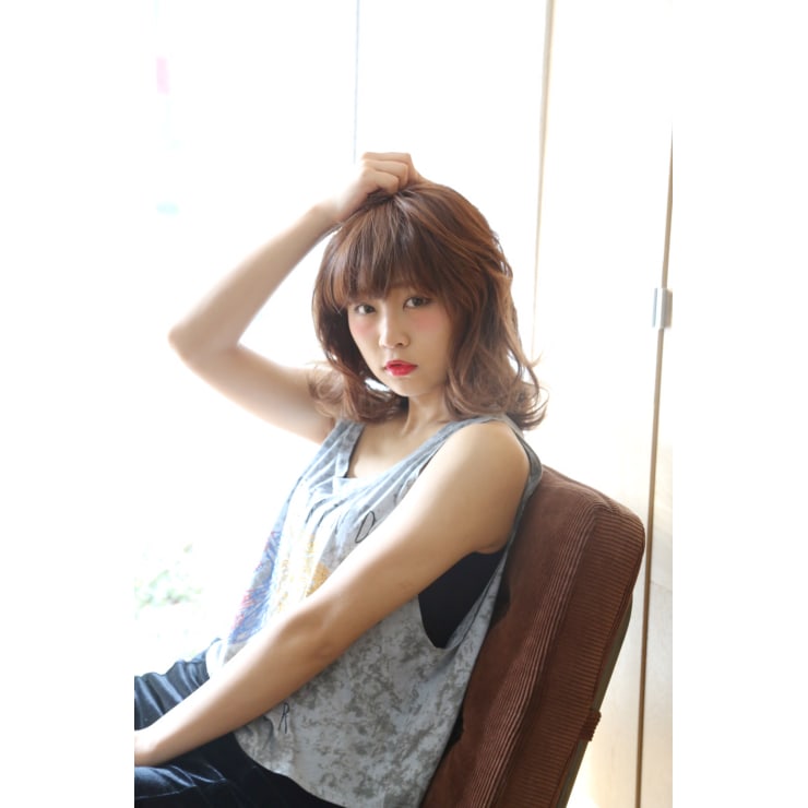 平巻きミックス ミディアム Azzurro Private Salon アズーロ プライベート サロン のヘアスタイル 美容院 美容室を予約するなら楽天ビューティ
