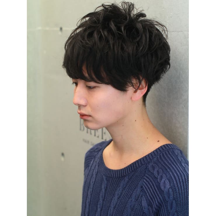 無造作ショートマッシュパーマ Kangol Salon Tokyo Central原宿 カンゴールサロントウキョウセントラルハラジュク のヘアスタイル 美容院 美容室を予約するなら楽天ビューティ
