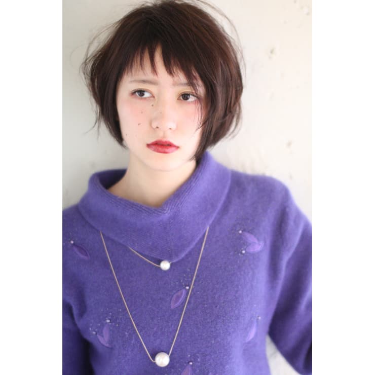 ショートバング ショートボブ Anteret アンテレ 銀座 アンテレギンザ のヘアスタイル 美容院 美容室を予約するなら楽天ビューティ