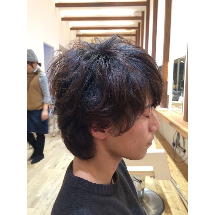 藤木直人風 メンズパーマ Sakura Beauty Rivage サクラビューティーリバージュ のヘアスタイル 美容院 美容室を予約するなら楽天ビューティ