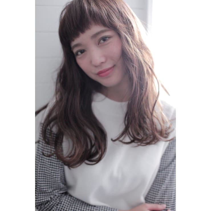 ショートバング ロングヘア And 中目黒 アンドナカメグロ のヘアスタイル 美容院 美容室を予約するなら楽天ビューティ