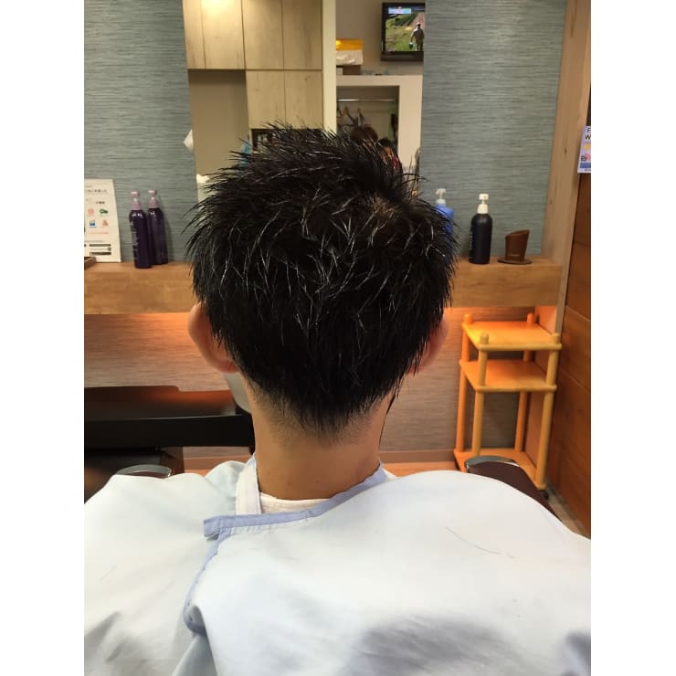 ベリーショート ツーブロック 七三分け 39 Ver Historia Hair Matsui ヒストリア のヘアスタイル 美容院 美容室を予約するなら楽天ビューティ