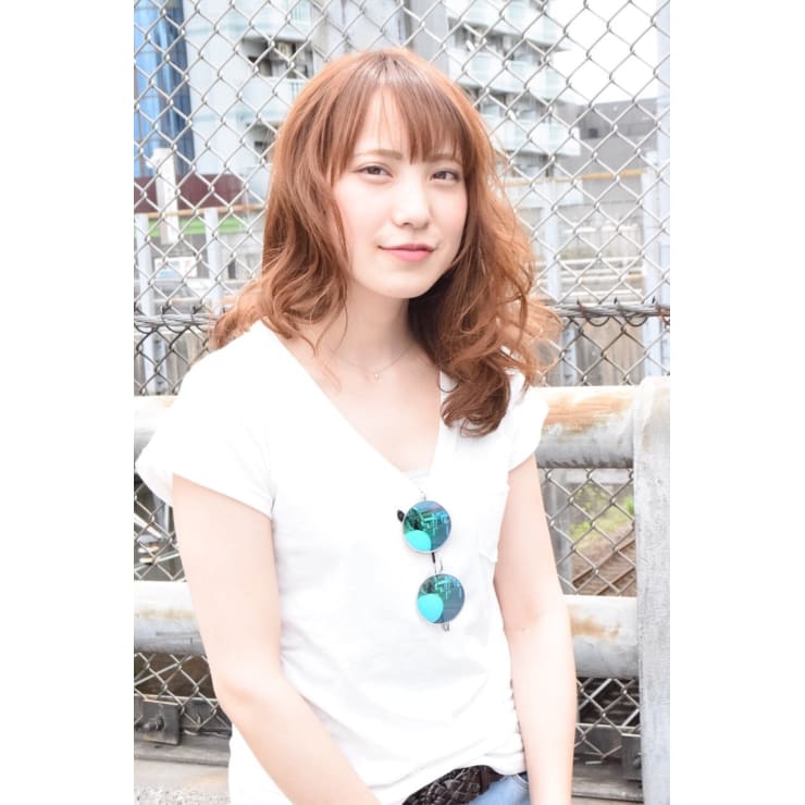 夏セミロングスタイル Produce 古淵店 プロデュース のヘアスタイル 美容院 美容室を予約するなら楽天ビューティ