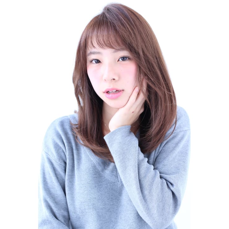 大人かわいい内巻きナチュラルカール鎖骨セミディ Trico 心斎橋店 トリコ のヘアスタイル 美容院 美容室を予約するなら楽天ビューティ