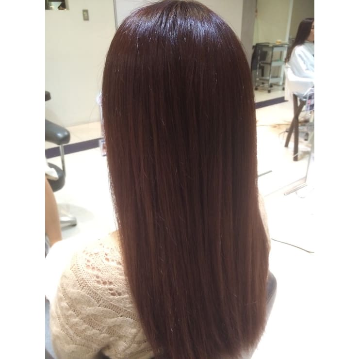 最旬 サラ艶美髪イルミナカラー ナチュラルストレート Trico 心斎橋店 トリコ のヘアスタイル 美容院 美容室を予約するなら楽天ビューティ