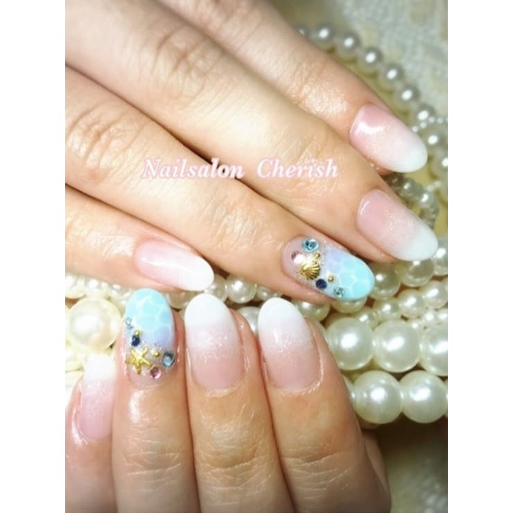 シンプルラグーンネイル Nailsalon ｃｈｅｒｉｓｈ ネイルサロン チェリッシュ のネイルデザイン ネイル まつげサロンを予約するなら楽天ビューティ