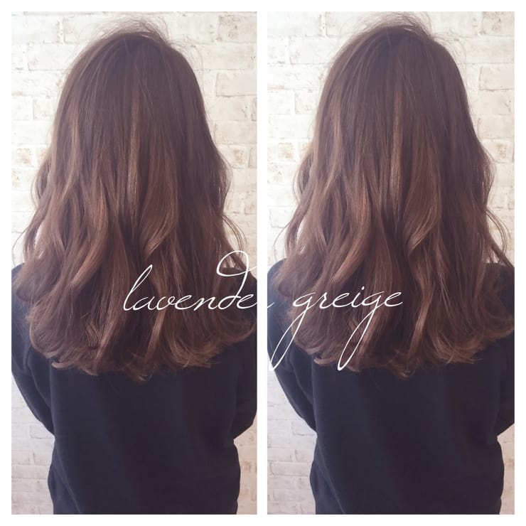 ブリーチなし ラベンダーグレージュカラー Louimadna栄 ルイマダーナ のヘアスタイル 美容院 美容室を予約するなら楽天ビューティ
