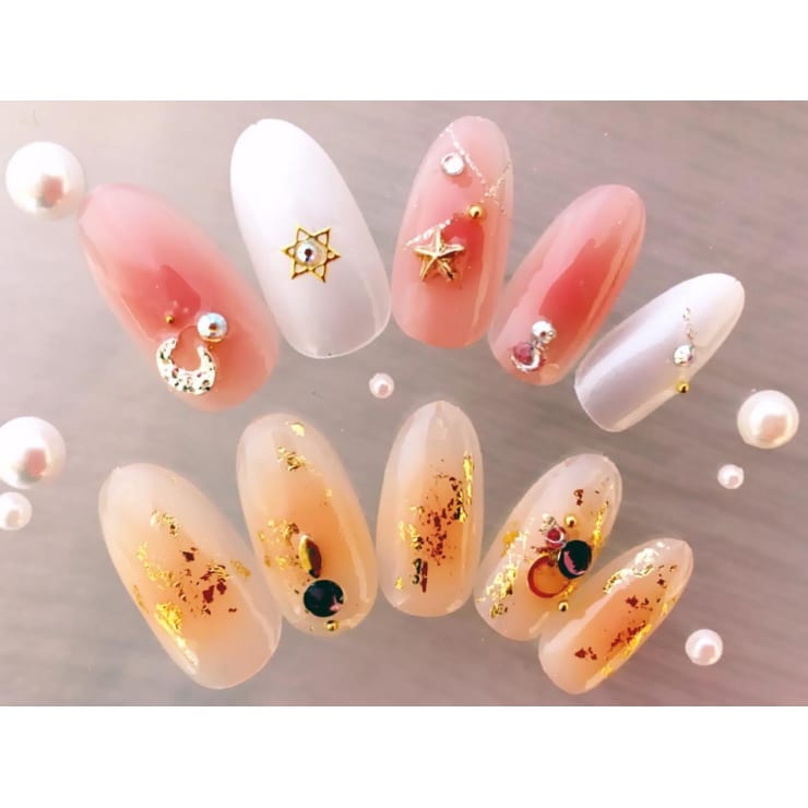 16秋エアジェルデザイン Nana S Nail ナナズネイル のネイルデザイン ネイル まつげサロンを予約するなら楽天ビューティ