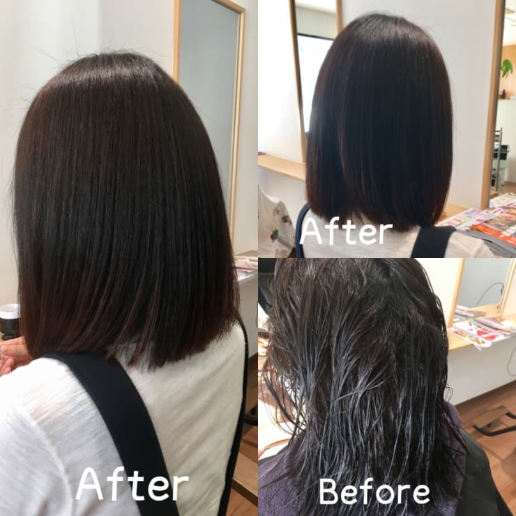 艶髪美髪再生ストレートパーマ 縮毛矯正 Le Ali レアーリ のヘアスタイル 美容院 美容室を予約するなら楽天ビューティ