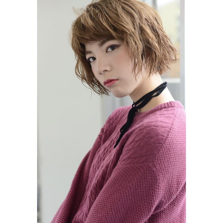 クセをいかしたウェットショートボブ 個室型美容室 Gul Gul 新小岩店 コシツガタビヨウシツグルグルシンコイワテン のヘアスタイル 美容院 美容室を予約するなら楽天ビューティ