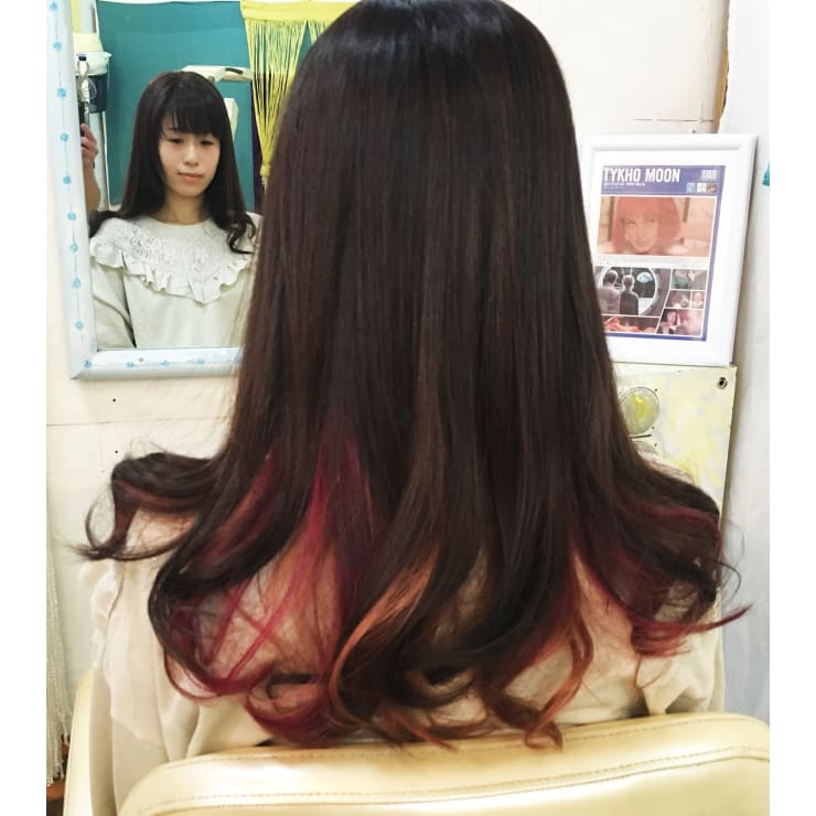 ダークブラウンインナーピンク Hair Valtein バルテイン のヘアスタイル 美容院 美容室を予約するなら楽天ビューティ ダークブラウンインナーピンク Hair Valtein バルテイン のヘアスタイル 美容院 美容室を予約するなら楽天ビューティ