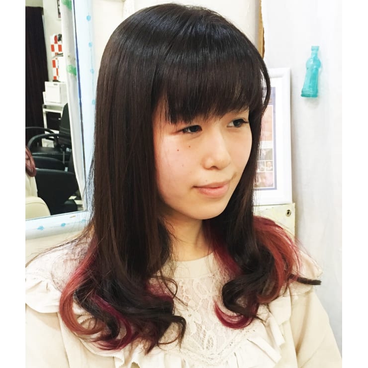 ダークブラウンインナーピンク Hair Valtein バルテイン のヘアスタイル 美容院 美容室を予約するなら楽天ビューティ ダークブラウンインナーピンク Hair Valtein バルテイン のヘアスタイル 美容院 美容室を予約するなら楽天ビューティ