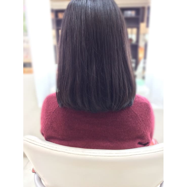 ナチュラルストレートボブ お手入れ簡単ヘアースタイル Hair Verde ヘアー ヴェルデ のヘアスタイル 美容院 美容室を予約するなら楽天ビューティ