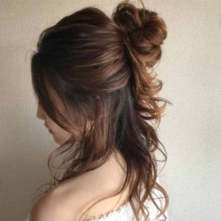 デート おでかけ前に 決めすぎないハーフアップ Lina Beauty Garden リーナ ビューティーガーデン のヘアスタイル 美容院 美容室を予約するなら楽天ビューティ