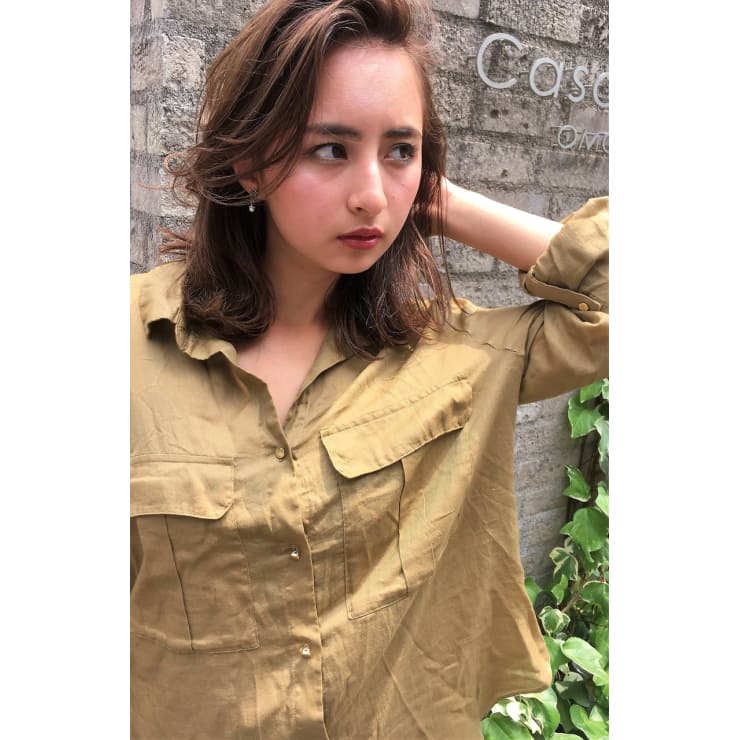 Rima 外国人風 ヘルシーなかきあげミディアム Rima リマ のヘアスタイル 美容院 美容室を予約するなら楽天ビューティ