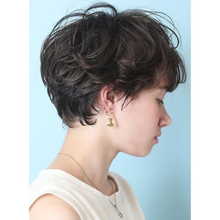 大人可愛い フレンチパーマショート Beautrium Ginza ビュートリアム のヘアスタイル 美容院 美容室を予約するなら楽天ビューティ