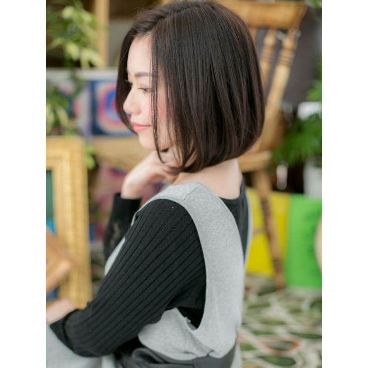 黒髪クラシカルボブ Cover Hair Bliss 上尾西口店 髪質改善 縮毛矯正 ヘッドスパ カバーヘアブリス アゲオニシグチテン のヘアスタイル 美容院 美容室を予約するなら楽天ビューティ