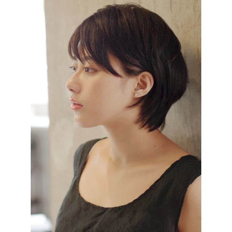 黒髪小顔ショートヘア Circus By Beautrium 表参道 サーカスバイビュートリアム のヘアスタイル 美容院 美容室を予約するなら楽天ビューティ