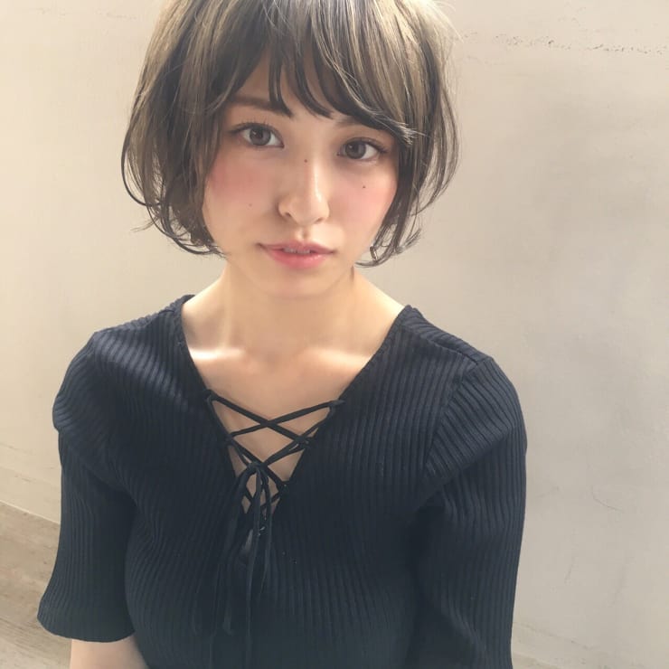 小顔ノーブルショートゆるパーマ Maria By Afloat マリアバイアフロート のヘアスタイル 美容院 美容室を予約するなら楽天ビューティ
