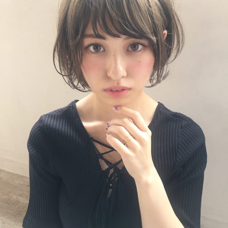 小顔ノーブルショートゆるパーマ Maria By Afloat マリアバイアフロート のヘアスタイル 美容院 美容室を予約するなら楽天ビューティ