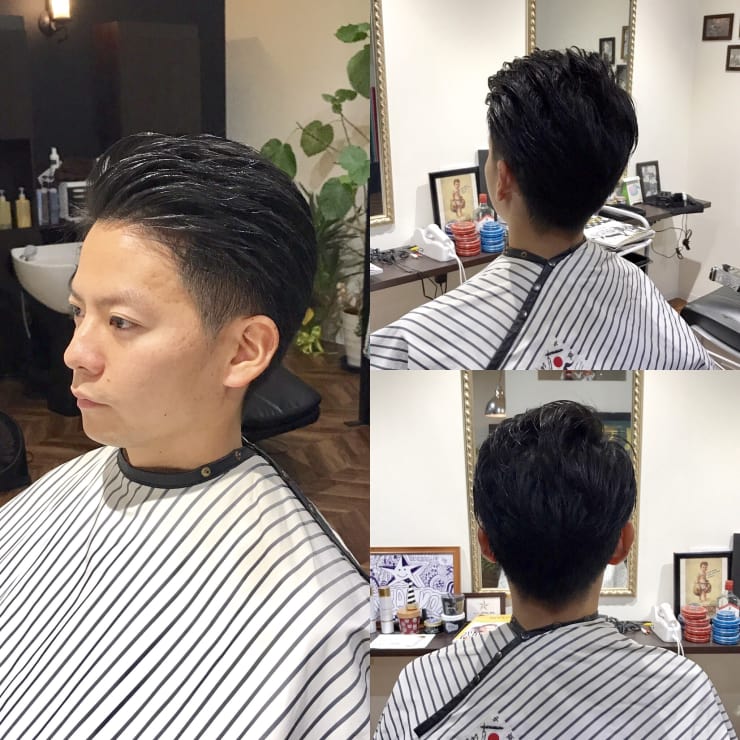 ツーブロック 七三ソフトオールバック 藤枝焼津メンズ専門美容院cutclub Royal Vox フジエダヤイヅメンズセンモンカットクラブロイヤルヴォックス のヘアスタイル 美容院 美容室を予約するなら楽天ビューティ