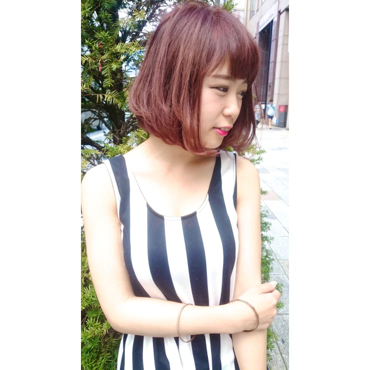 韓国アイドル風ワンカールボブ Hair Dera S 銀座中央通り店 デラ