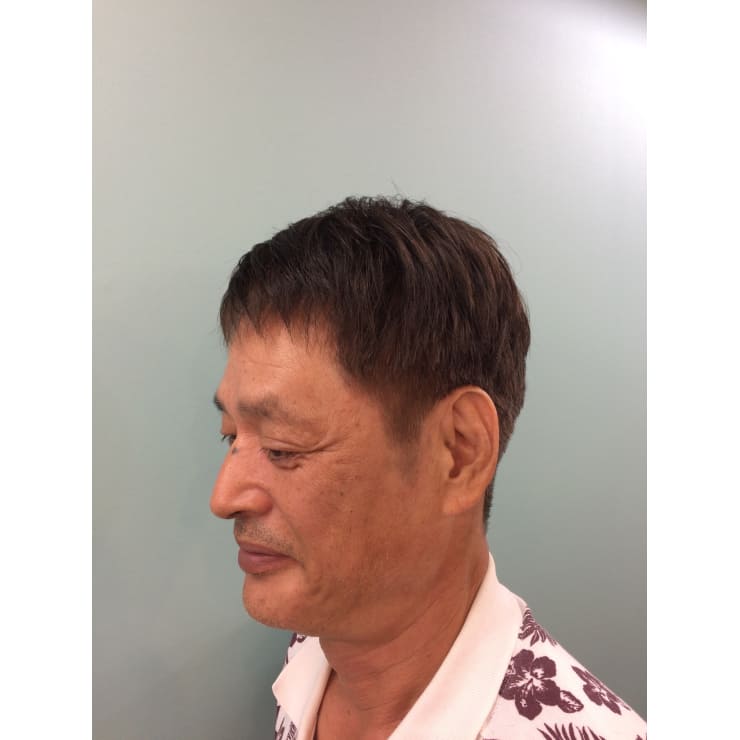 ６０代男性 男前カット 白髪染め Happiness Hair ハピネスヘア のヘアスタイル 美容院 美容室を予約するなら楽天ビューティ