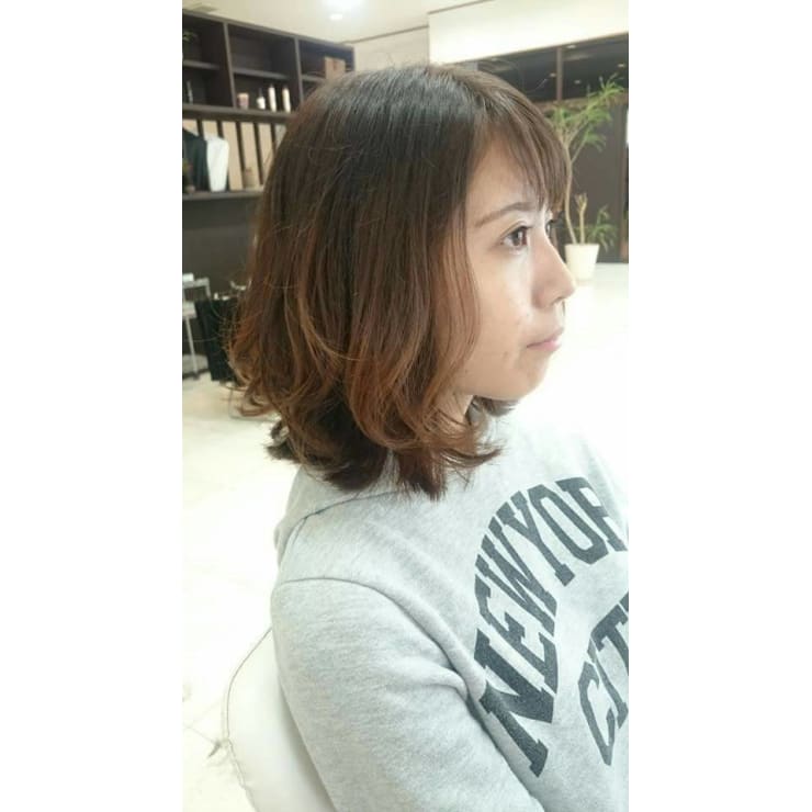 ゆるかわボブヘアスタイル Hair Verde ヘアー ヴェルデ のヘアスタイル 美容院 美容室を予約するなら楽天ビューティ