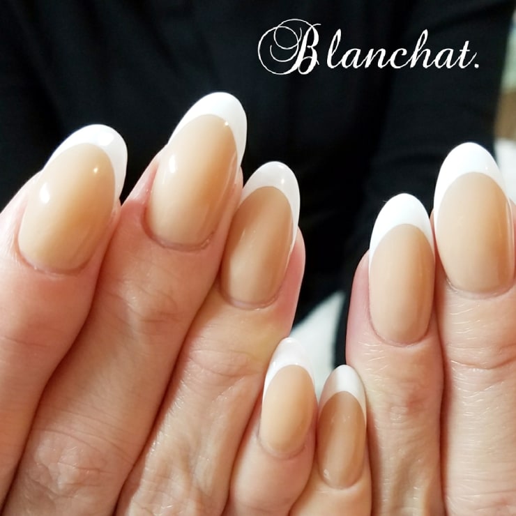 シンプルフレンチネイル Nailsalon Blanchat ネイルサロン ブランシャ のネイルデザイン ネイル まつげサロンを予約するなら楽天ビューティ