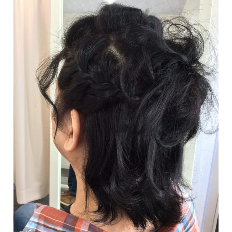 メンズ編み込みヘアアレンジ Private Hair Salon O Fa プライベートヘアサロンオーファ のヘアスタイル 美容院 美容室を予約するなら楽天ビューティ