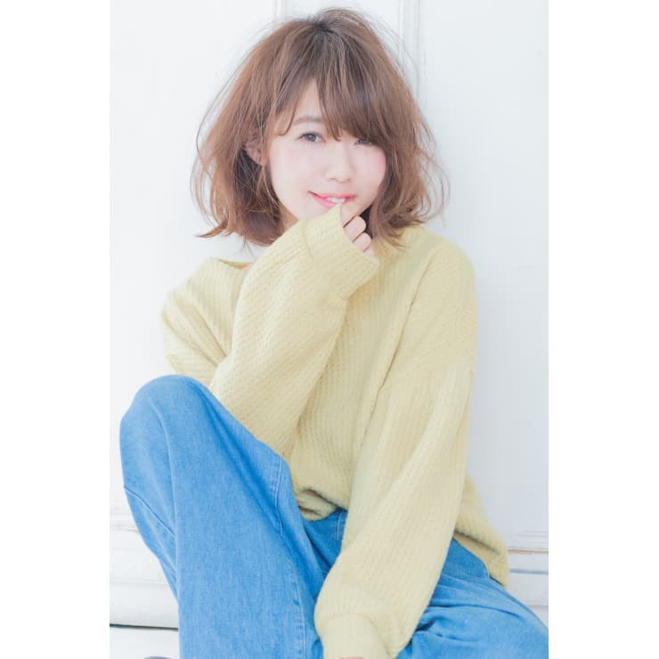 深田恭子風フェアリーパーマショートボブ Aki 254 Alice By Afloat アリスバイアフロート のヘアスタイル 美容院 美容室を予約するなら楽天ビューティ