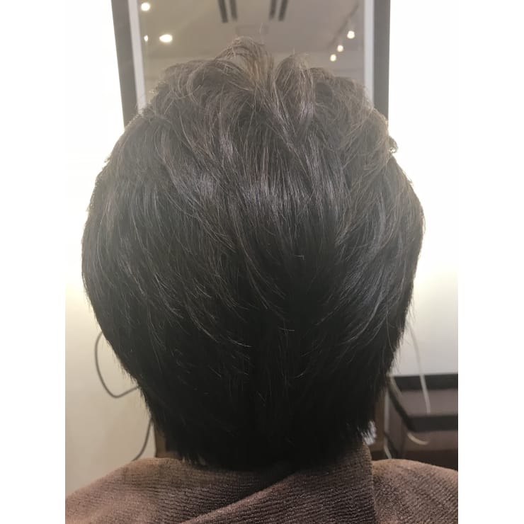 デジタルパーマ ショートヘアver L Ange De Fuji ランジュドフジ のヘアスタイル 美容院 美容室を予約するなら楽天ビューティ