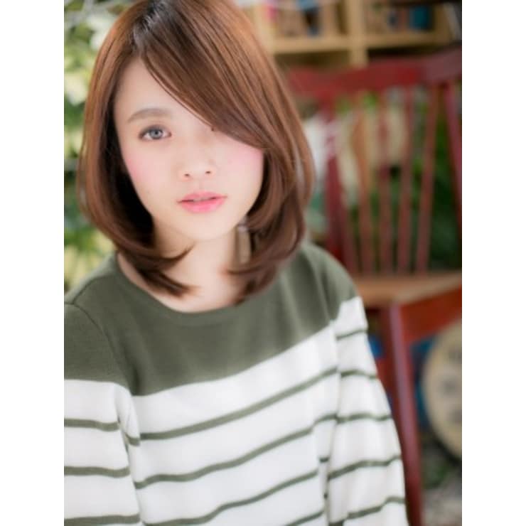 大人かわいい ひし形フォルムツヤミディ Cover Hair Bliss 大宮西口店 髪質改善 縮毛矯正 ヘッドスパ カバーヘアブリス オオミヤニシグチテン のヘアスタイル 美容院 美容室を予約するなら楽天ビューティ