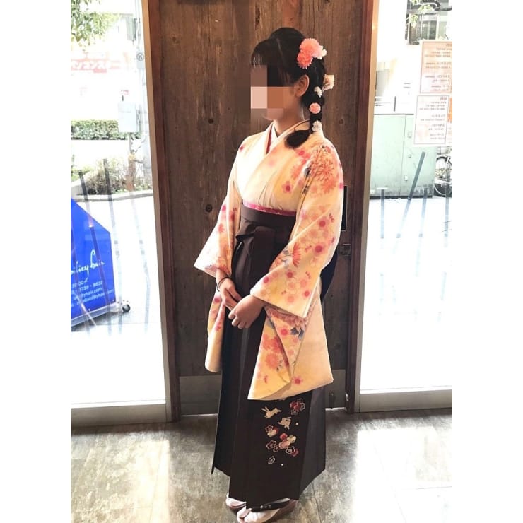 蒲田 卒業式 袴着付け 編み込みサイドダウンスタイル Ability Hair アビリティヘアー のヘアスタイル 美容院 美容室を予約するなら楽天ビューティ