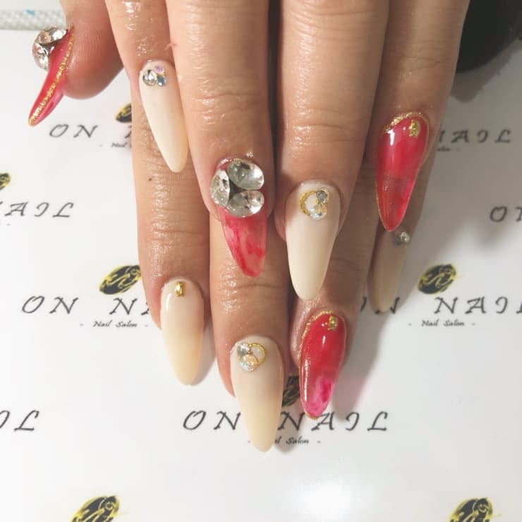 スカルプ 赤べっ甲 Nail Eyelash On Nail越谷春日部店 オンネイルコシガヤカスカベテン のネイルデザイン ネイル まつげサロンを予約するなら楽天ビューティ
