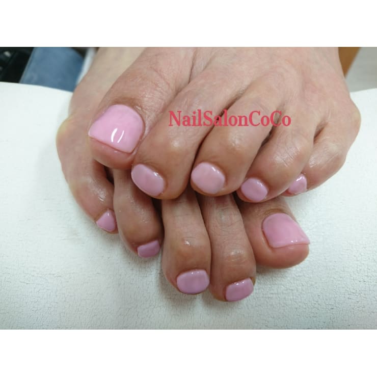 シアーピンクワンカラーフット♪ | Nail Salon CoCo(ココ)のネイル