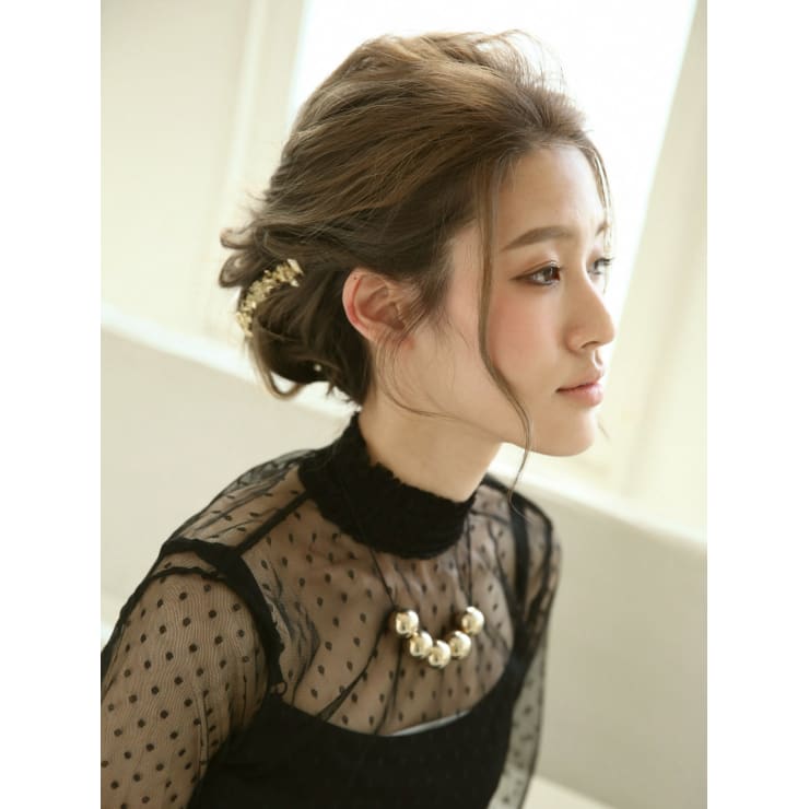 モテ愛され 夜のお呼ばれ エレガントショートボブアレンジ Chocolat Namba ショコラナンバ のヘアスタイル 美容院 美容室を予約するなら楽天ビューティ
