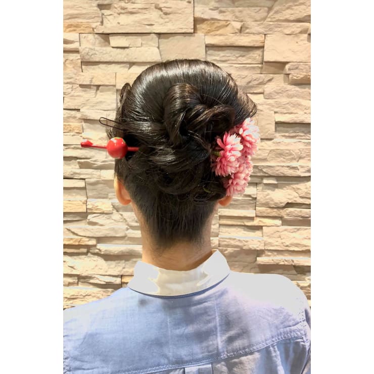 結婚式のお呼ばれに 新日本髪崩しの振袖ヘアアレンジ Hair Make Opsis オプシス のヘアスタイル 美容院 美容室を予約するなら楽天ビューティ