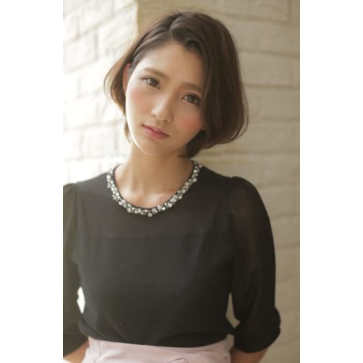 かきあげバング 大人ショートボブ 30代髪型 ショートヘア Yy Hair Room ワイドット ヘアールーム のヘアスタイル 美容院 美容室を予約するなら楽天ビューティ