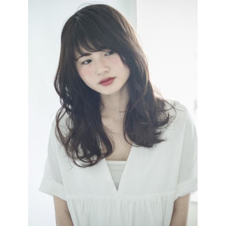 アンニュイロング 黒髪デジタルパーマロング Three By Keep 尾山台 スリー バイ キープ オヤマダイ のヘアスタイル 美容院 美容室を予約するなら楽天ビューティ