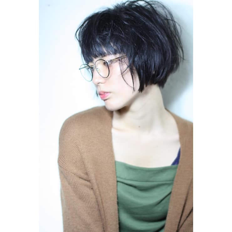 くせ毛風ニュアンスパーマボブ Anteret アンテレ 銀座 アンテレギンザ のヘアスタイル 美容院 美容室を予約するなら楽天ビューティ