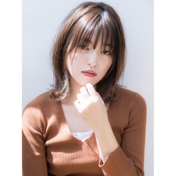 シースルーバング ひし形レイヤーボブ Clan クラン のヘアスタイル 美容院 美容室を予約するなら楽天ビューティ