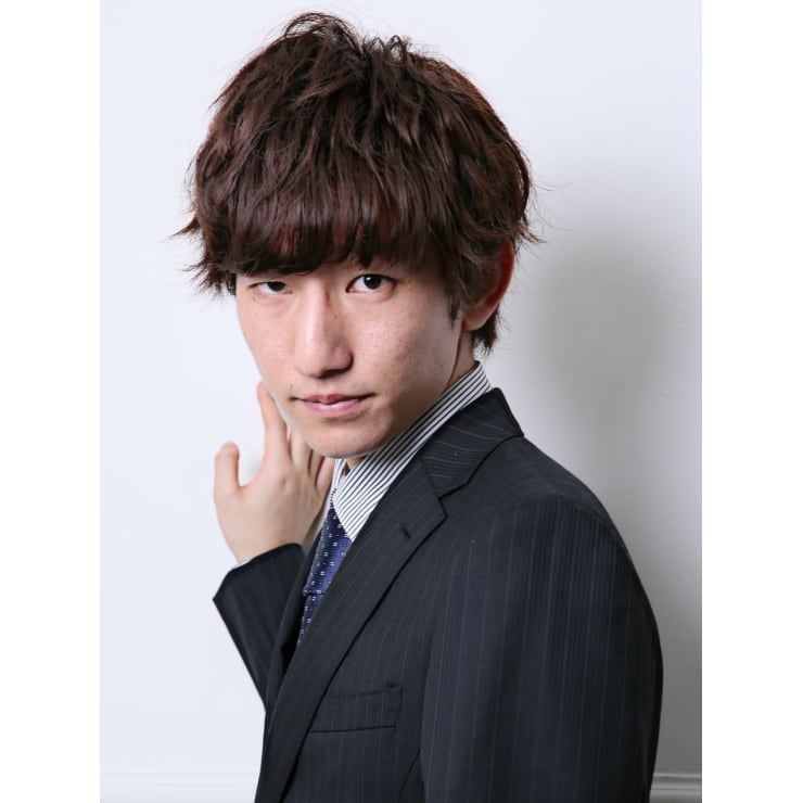 メンズミディアム ツーブロック パーマスタイル Chocolat Namba ショコラナンバ のヘアスタイル 美容院 美容室を予約するなら楽天ビューティ