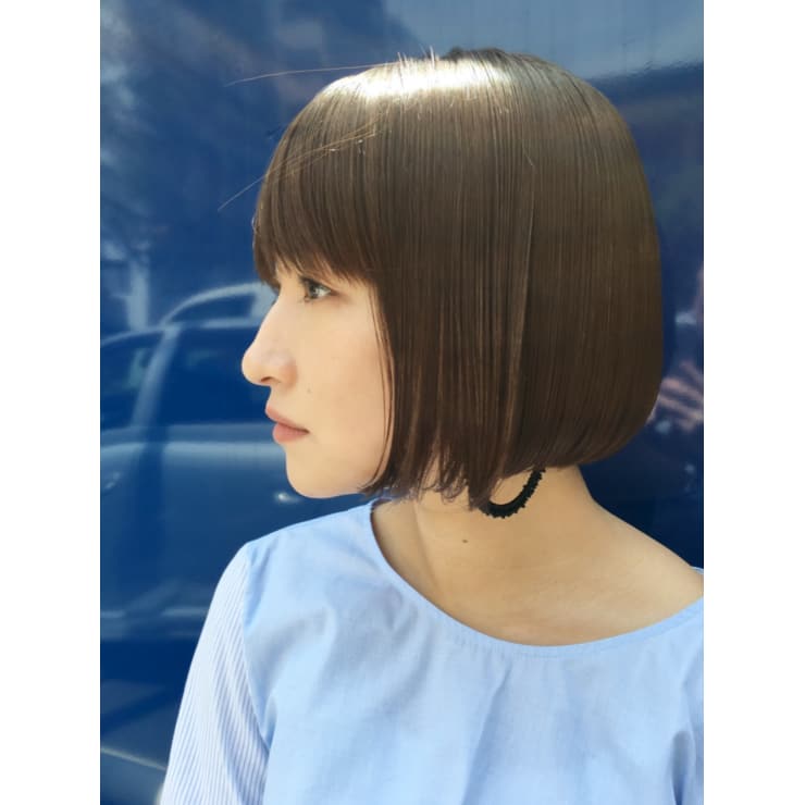 髪質改善 酸性ストレートボブ 恵比寿代官山大人サロン Que Hair キューヘア のヘアスタイル 美容院 美容室を予約するなら楽天ビューティ