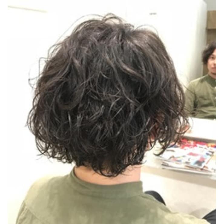 Liberty 天神 タジマ メンズミディアムパーマ Liberty リバティ のヘアスタイル 美容院 美容室を予約するなら楽天ビューティ