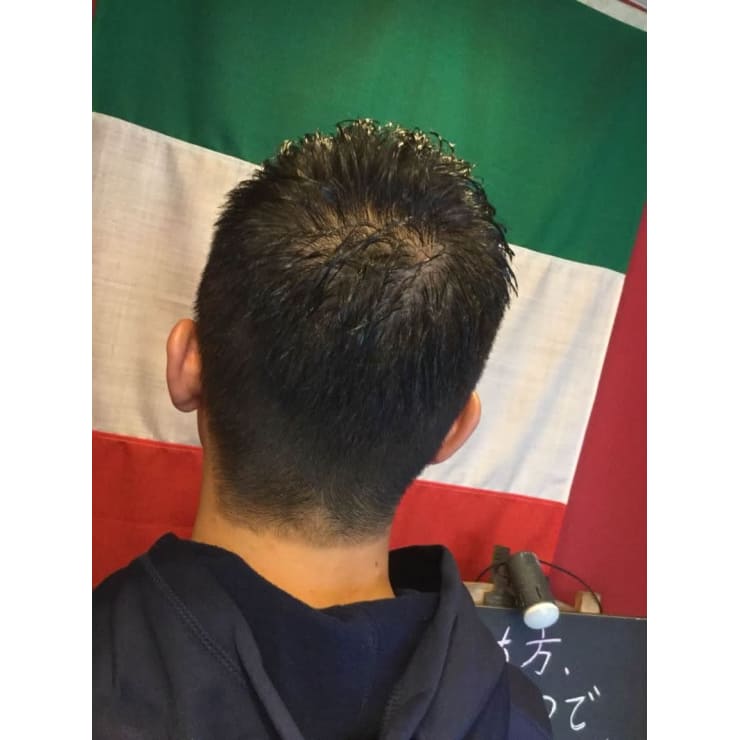 本田圭佑風 全流しアップバング 須磨 板宿 メンズ専門美容院 インフィニィト インフィニィト のヘアスタイル 美容院 美容室を予約するなら楽天ビューティ