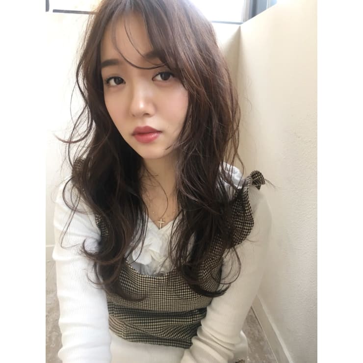 鎌倉スタイル モテ髪韓国風オルチャンバングパーマ19 Maria By Afloat マリアバイアフロート のヘアスタイル 美容院 美容室を予約するなら楽天ビューティ